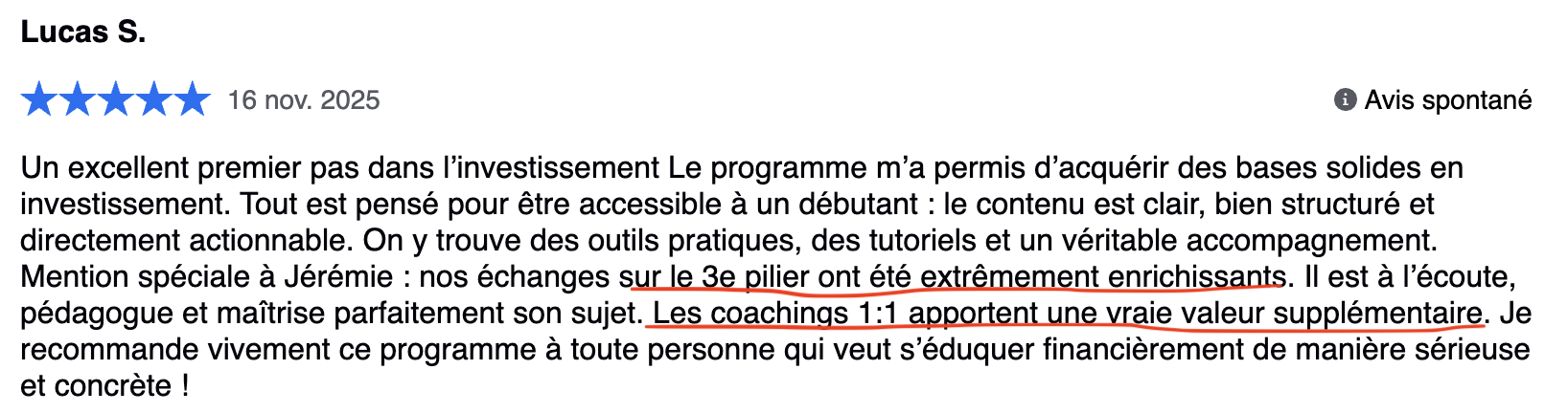 Avis client vérifié n°6