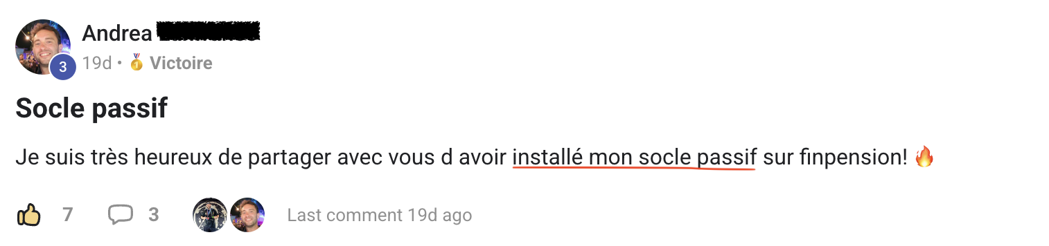 Résultat élève partagé sur Skool n°36