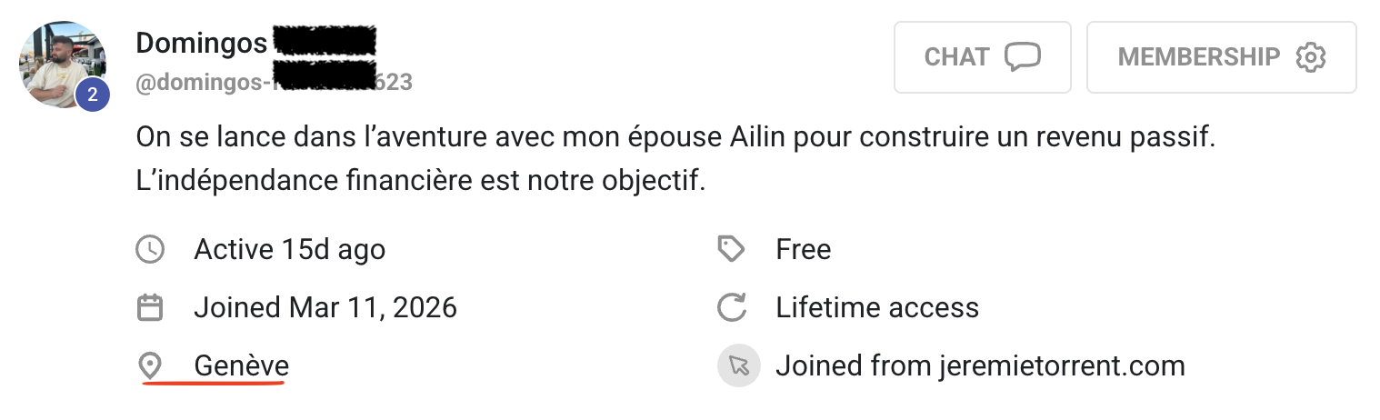 Message de bienvenue d'un élève sur Skool n°19