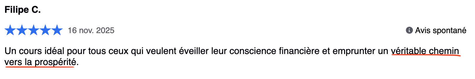 Avis client vérifié n°5