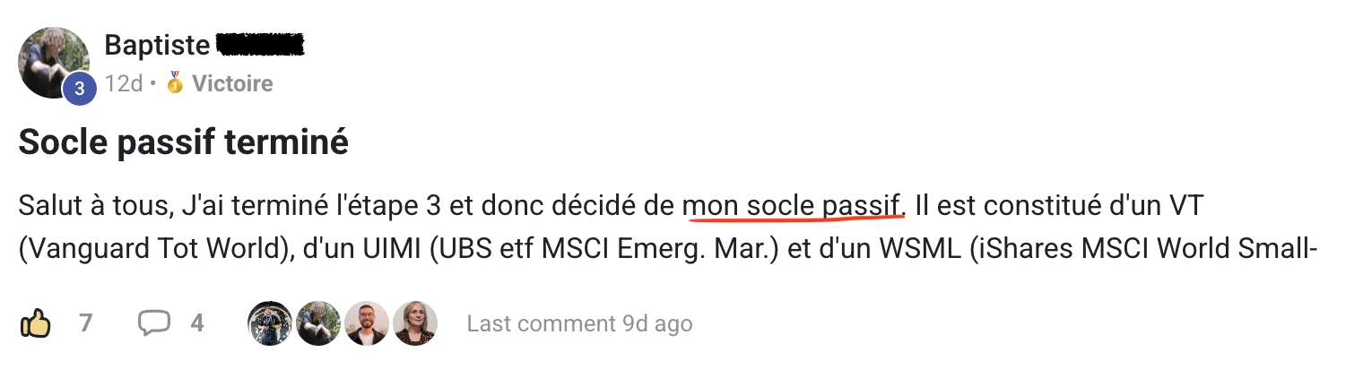 Résultat élève partagé sur Skool n°37