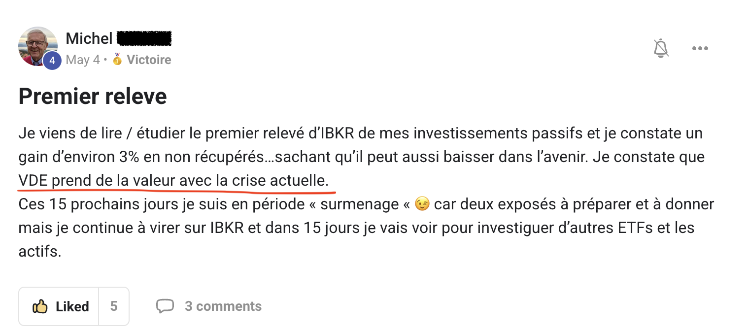 Résultat élève partagé sur Skool n°33